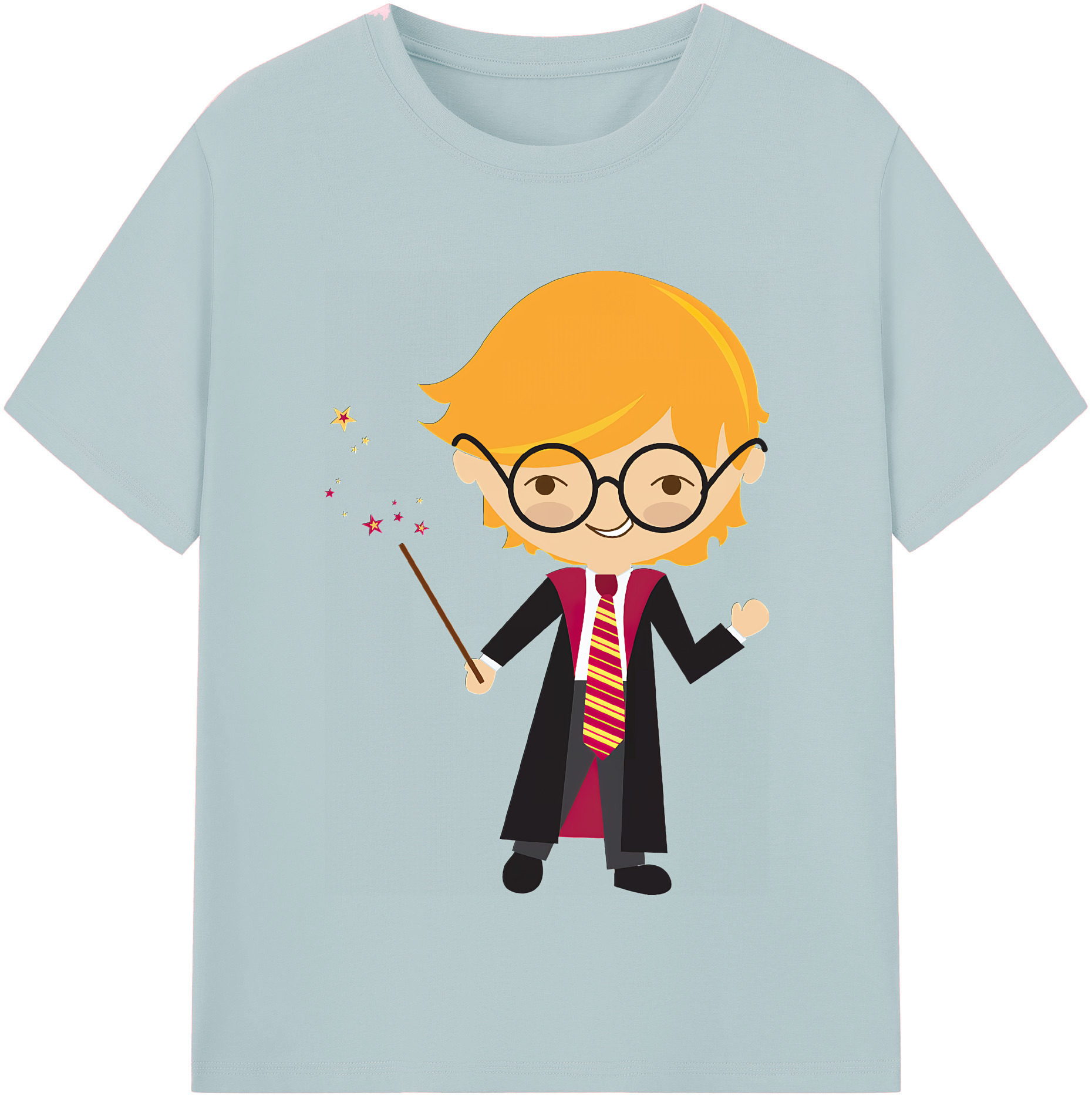 （画像用） Harry Potter ハリー・ポッターシリーズ 綿100％半袖Tシャツ（フロントプリント）
